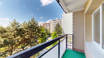 lodžie 5,6 m2 - Prodej bytu 3+1 v osobním vlastnictví 62 m², Brno