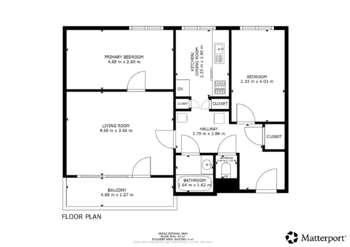 půdorys - Prodej bytu 3+1 v osobním vlastnictví 62 m², Brno