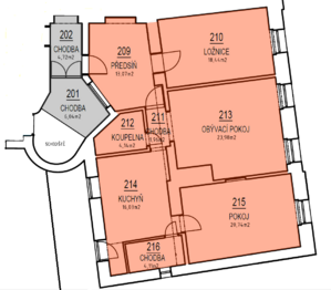Prodej bytu 3+1 v osobním vlastnictví 112 m², Prostějov