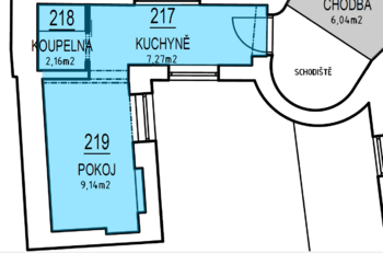 Prodej bytu 1+1 v osobním vlastnictví 19 m², Prostějov