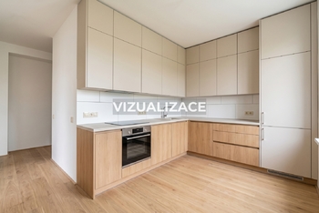 Vizualizace kuchyně  - Prodej bytu 3+1 v osobním vlastnictví 62 m², Jihlava