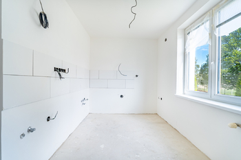 Skutečná stav kuchyně - Prodej bytu 3+1 v osobním vlastnictví 62 m², Jihlava
