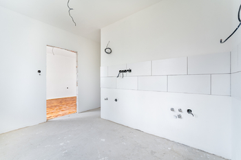 Skutečná stav kuchyně - Prodej bytu 3+1 v osobním vlastnictví 62 m², Jihlava