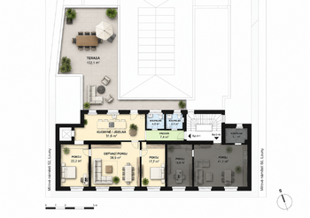 Pronájem bytu 3+1 v osobním vlastnictví 127 m², Louny
