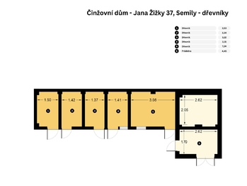 půdorys zahradních objektů - Prodej domu 416 m², Semily