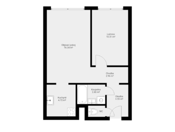 Pronájem bytu 2+kk v osobním vlastnictví 42 m², Praha 6 - Ruzyně