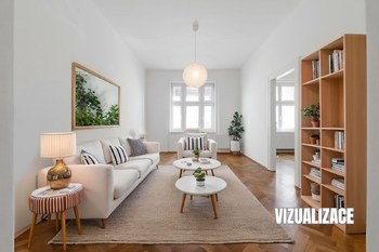 VIZUALIZACE - Pronájem bytu 2+1 v osobním vlastnictví 70 m², Praha 8 - Libeň
