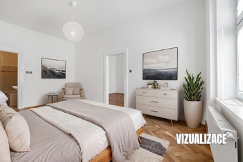 VIZUALIZACE - Pronájem bytu 2+1 v osobním vlastnictví 70 m², Praha 8 - Libeň