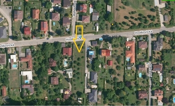 mapa umístění pozemku - Prodej pozemku 607 m², Staré Hodějovice