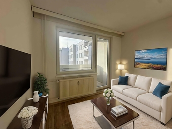 Vizualizace - Obývací pokoj - Pronájem bytu 2+kk v osobním vlastnictví 42 m², Písek