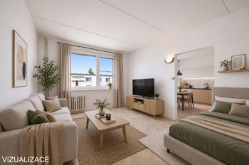 Vizualizace - Prodej bytu 1+1 v osobním vlastnictví 36 m², Františkovy Lázně