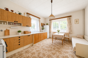 kuchyň s jídelnou - přízemí - Prodej domu 130 m², Červené Pečky