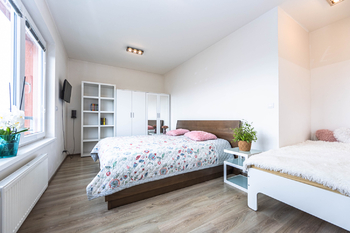 ložnice 1 - Prodej bytu 2+kk v osobním vlastnictví 54 m², Praha 9 - Letňany