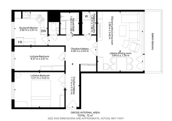 Prodej bytu 3+1 v osobním vlastnictví 68 m², Praha 9 - Letňany