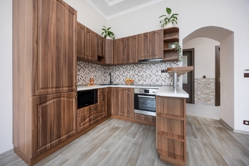 Obývací pokoj + kk - Prodej bytu 3+kk v osobním vlastnictví 65 m², Praha 5 - Smíchov