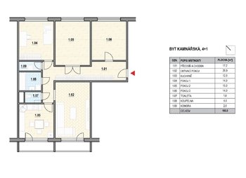 Prodej bytu 4+1 v osobním vlastnictví 100 m², Blansko