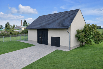 Vizualizace rekonstrukce - stodola - Prodej pozemku 4375 m², Luštěnice