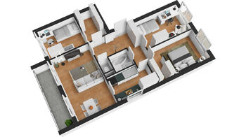 Prodej bytu 4+1 v osobním vlastnictví 78 m², Praha 9 - Újezd nad Lesy