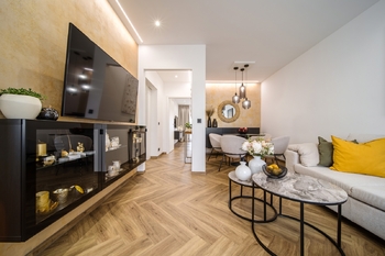 Prodej elegantního a kompletně vybaveného bytu 2+1 s balkonem, 59 m², Cihlářská čtvrť, Hodonín - Prodej bytu 2+1 v osobním vlastnictví 59 m², Hodonín