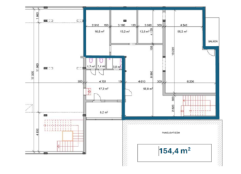 Pronájem kancelářských prostor 154 m², Plzeň