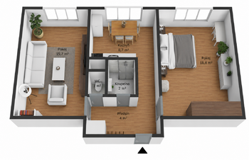 Prodej bytu 2+1 v osobním vlastnictví 58 m², Aš