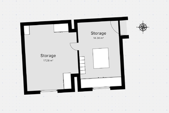 Půdorys 1.PP - Prodej bytu 5+1 v osobním vlastnictví 112 m², Kralupy nad Vltavou