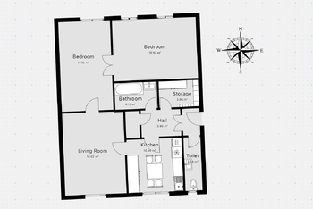 Půdorys 1.NP - Prodej bytu 5+1 v osobním vlastnictví 112 m², Kralupy nad Vltavou