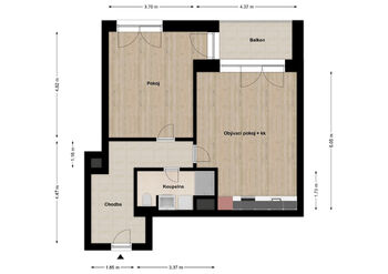 Pronájem bytu 2+kk v osobním vlastnictví 65 m², Plzeň
