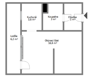 Pronájem bytu 1+kk v osobním vlastnictví 32 m², Praha 4 - Michle