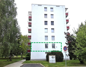 Pohled na dům boční - Pronájem bytu 3+1 v osobním vlastnictví 67 m², Písek