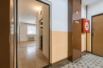 VCHOD DO BYTOVÉ JEDNOTKY - Prodej bytu 1+1 v družstevním vlastnictví 36 m², Bystřany