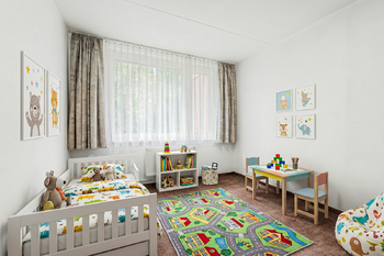 Dětský pokoj - VIZUALIZACE - Prodej bytu 3+1 v osobním vlastnictví 80 m², Praha 5 - Stodůlky