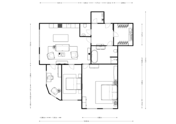 možné rozdělení dispozice - Prodej bytu atypický v osobním vlastnictví 119 m², Kladno