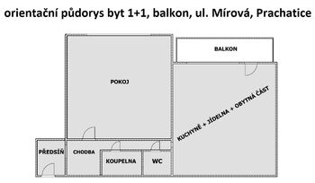 Prodej bytu 1+1 v družstevním vlastnictví 44 m², Prachatice