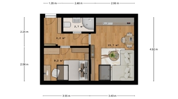 Prodej bytu 2+kk v osobním vlastnictví 35 m², Lanškroun