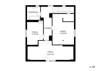 2 nadzemní podlaží - Prodej domu 150 m², Voznice