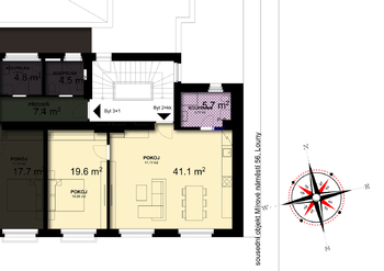 Pronájem bytu 2+kk v osobním vlastnictví 66 m², Louny