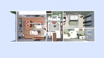 Půdorys bytu  - Prodej bytu 3+1 v osobním vlastnictví 70 m², Praha 5 - Stodůlky