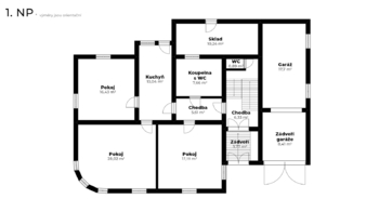Pronájem bytu 3+1 v osobním vlastnictví 88 m², Hlinsko