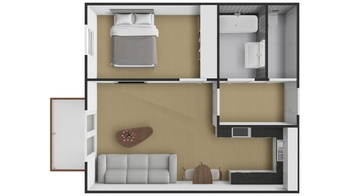 Pronájem bytu 2+kk v osobním vlastnictví 58 m², České Budějovice