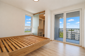 Ložnice - Pronájem bytu 2+kk v osobním vlastnictví 57 m², Praha 9 - Vysočany