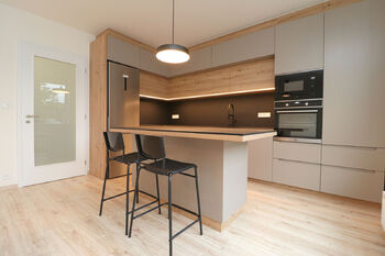 Kuchyňský kout - Pronájem bytu 2+kk v osobním vlastnictví 57 m², Praha 9 - Vysočany