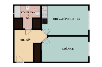 Pronájem bytu 2+kk v osobním vlastnictví 46 m², Praha 4 - Nusle