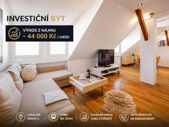 Prodej bytu 2+kk v osobním vlastnictví 73 m², Praha 5 - Smíchov