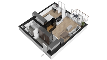Prodej bytu 2+kk v osobním vlastnictví 53 m², Hostivice