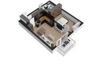 Prodej bytu 2+kk v osobním vlastnictví 53 m², Hostivice
