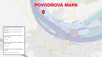 Povodňová mapa - Prodej chaty / chalupy 40 m², Vědomice