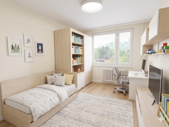 AI dětský pokoj - Prodej bytu 3+1 v osobním vlastnictví 73 m², Praha 4 - Chodov
