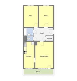 Prodej bytu 3+1 v osobním vlastnictví 73 m², Praha 4 - Chodov