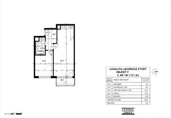 Prodej bytu 2+kk v osobním vlastnictví 58 m², Praha 10 - Horní Měcholupy